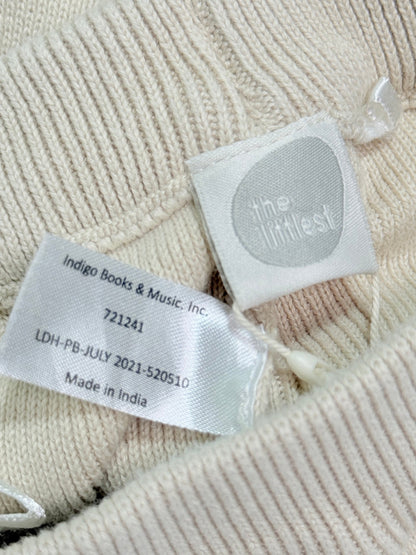 The Nest Beige Knit Romper Set 12-18m