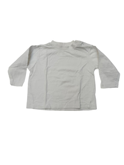 White Long Sleeve T-Shirt 18M