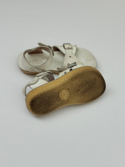 Salt Water Sandals Sun-San Sweetheart White Size 8
