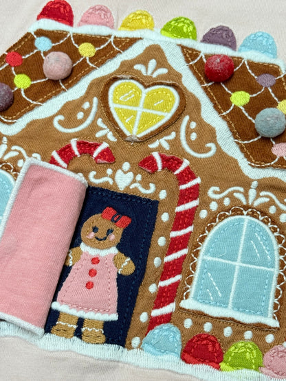 Mini Boden Gingerbread House T-Shirt 6-7Y