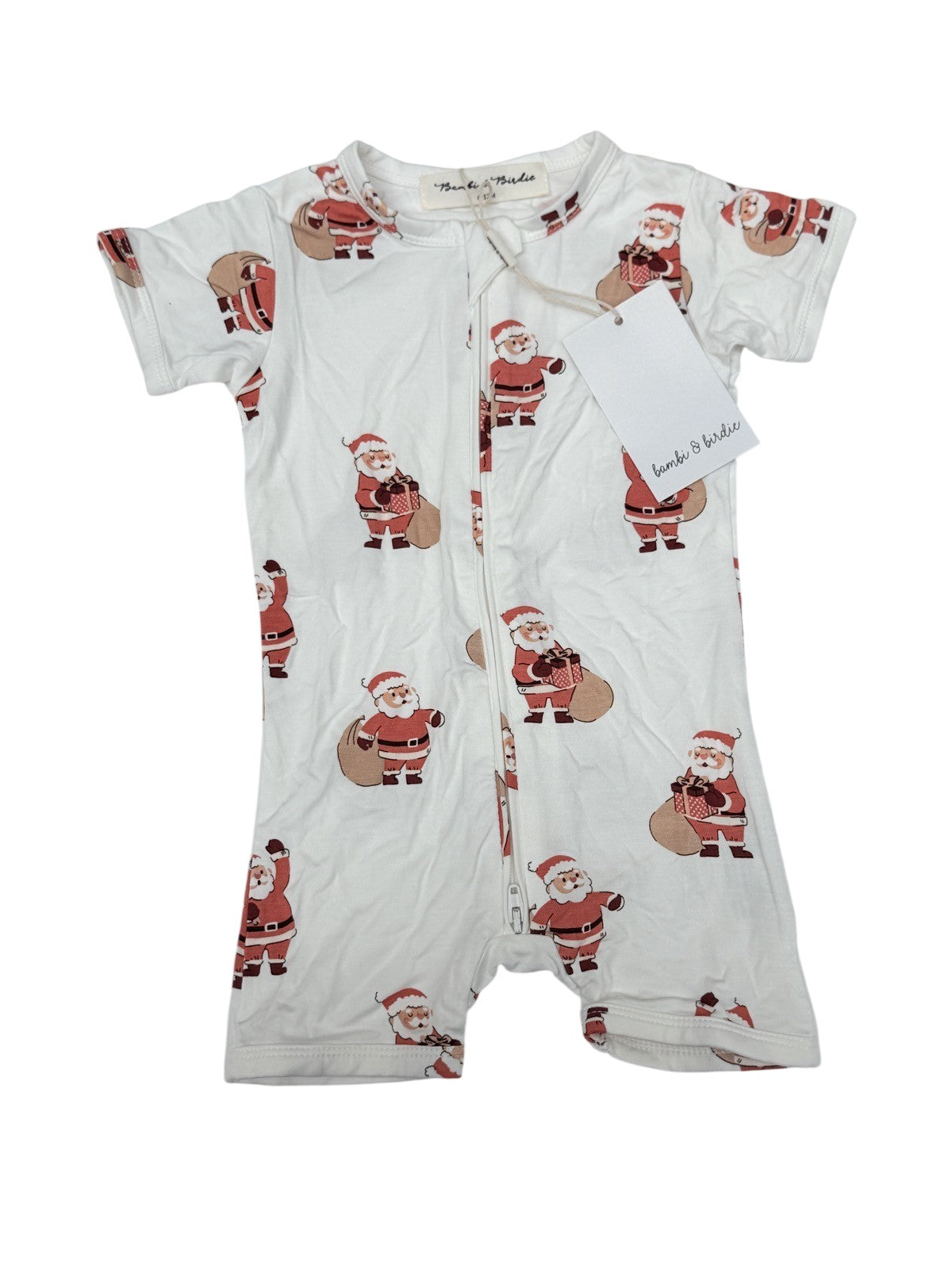 Bambi & Birdie Santa Claus Romper 6-12M