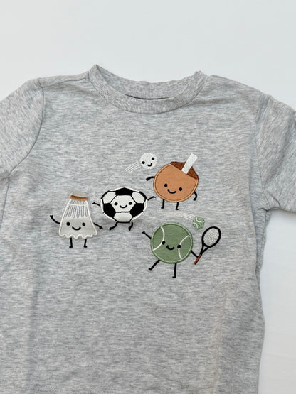 Pekkle Sports Characters Embroidered T-Shirt 24M