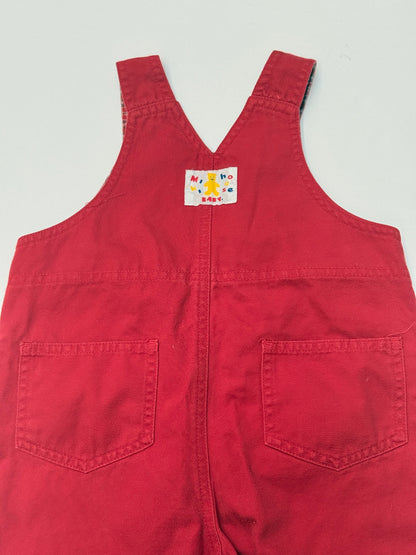 Mikihouse Baby Red Overalls Size 2T