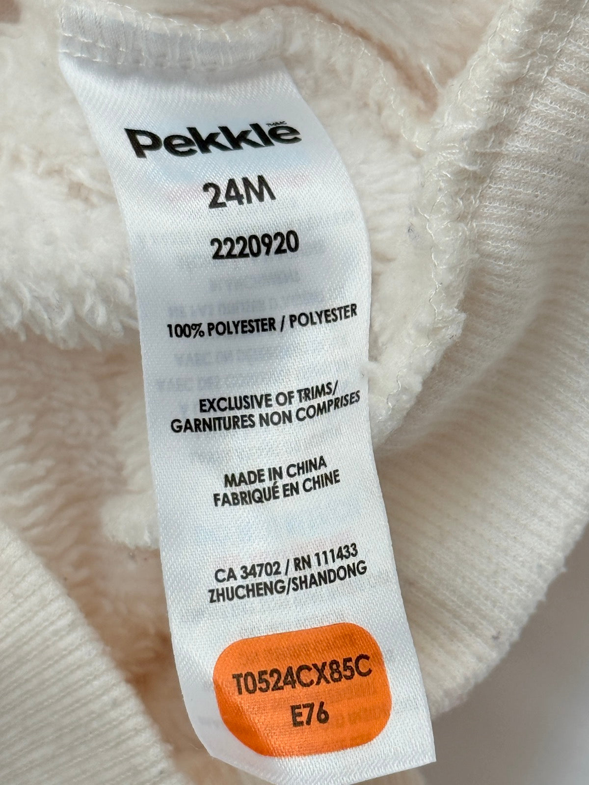 Pekkle Coffee Donut Fleece Sweatshirt 24M