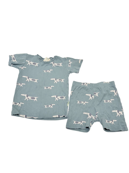 Parade Organics Dog Print Pajama Set 3/4