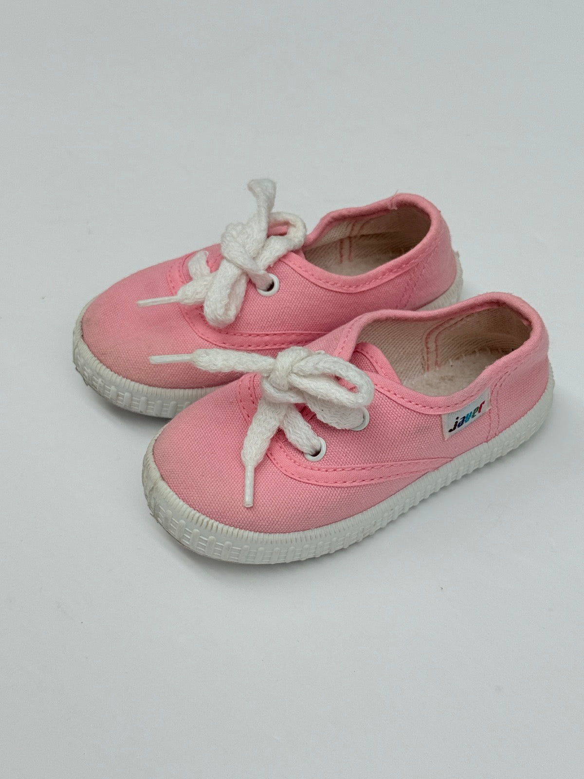 Javer Pink Canvas Sneakers Size 22
