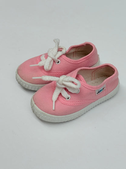 Javer Pink Canvas Sneakers Size 22
