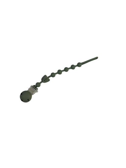Silicone Beaded Pacifier Clip Sage Green
