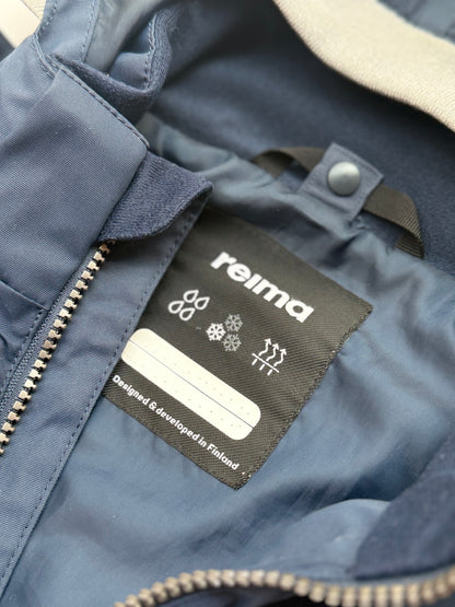 Reima Navy Hooded Rain Jacket Size 6Y