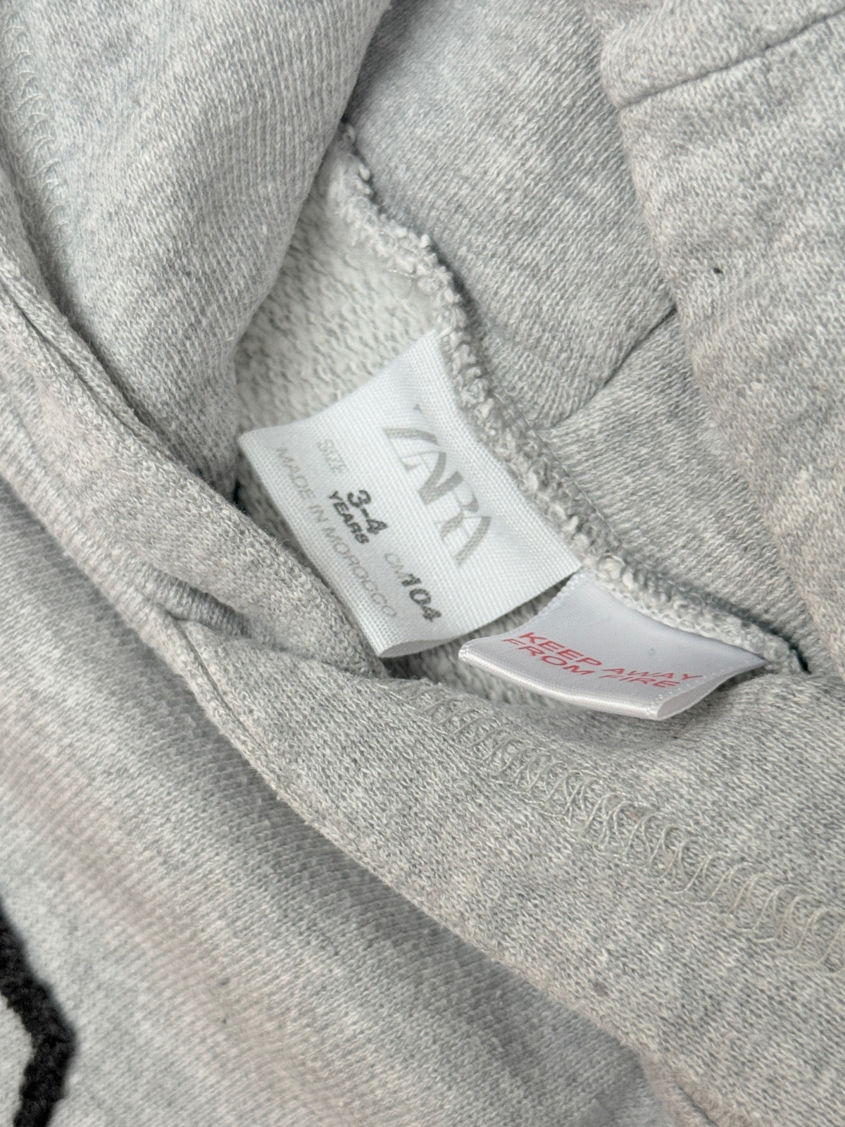 Zara Paris Graphic Hoodie Set 3-4Y