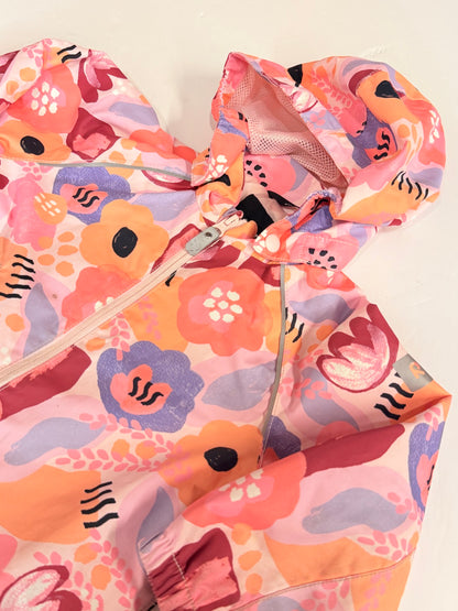 Reima Floral Rainsuit Coverall Size 2T