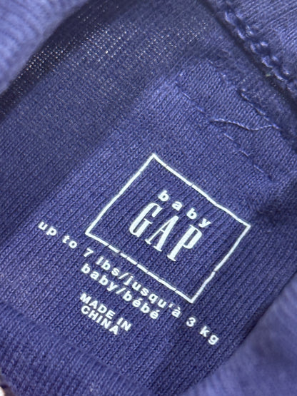 Baby Gap Blue Raccoon Footed Sleeper NB up to 7lbs