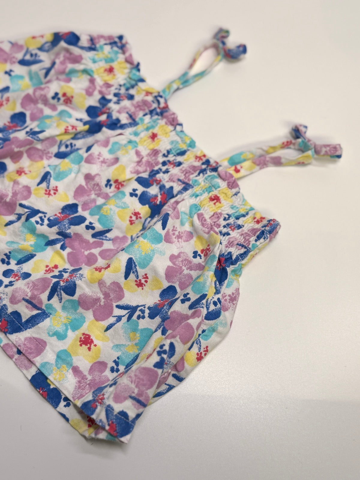 Joe Fresh Floral Smocked Tank Top 6-12m
