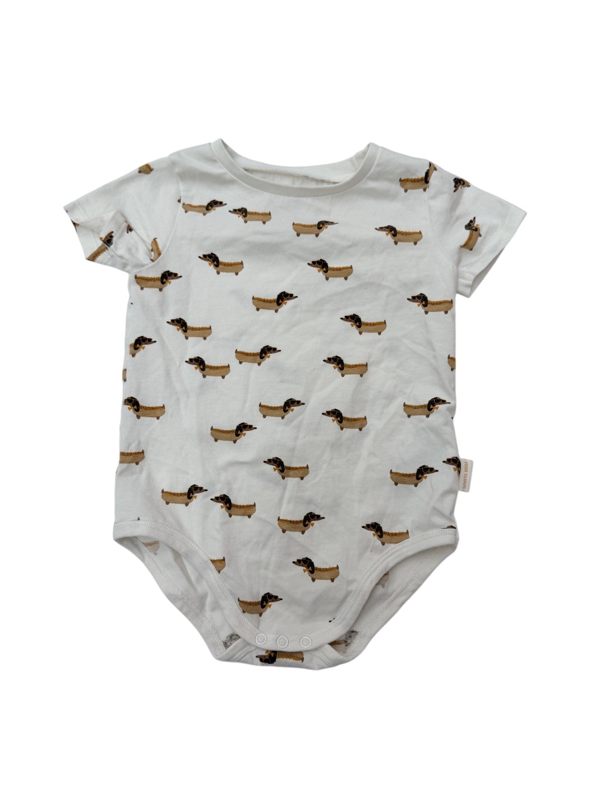 Souris Mini Dachshund Print Bodysuit 18-24M