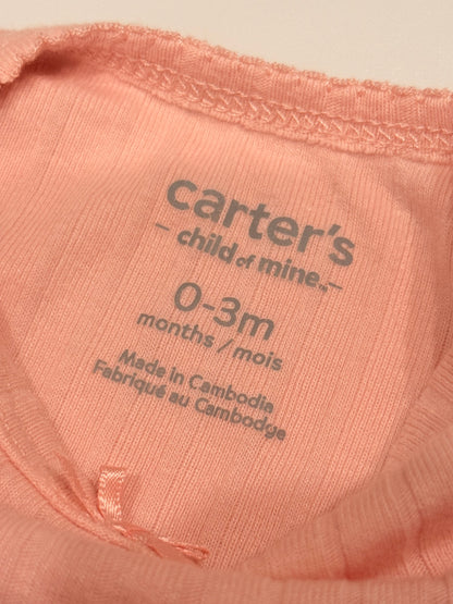 Carter's Child of Mine Pink Bodysuit 0-3M