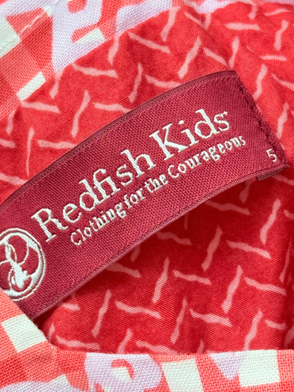 Redfish Kids Gingham Print Dress Size 5