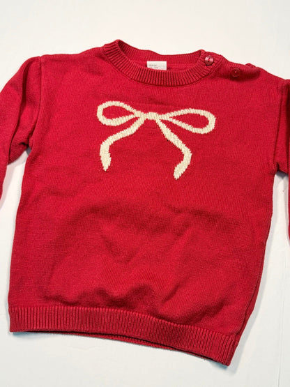 H&M Red Knit Sweater 9-12M