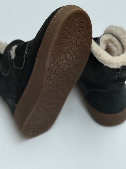Donsje - Black Suede Shearling Winter Boots US13