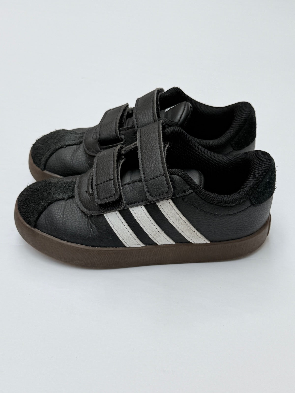 Adidas Black Velcro Sneakers Kids Size 10K US10