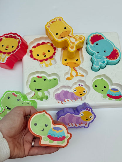 Fisher-Price Jungle Animal Chunky Puzzle 6 Piece
