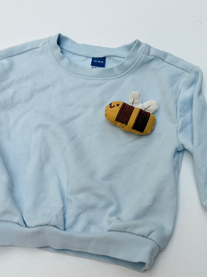 Old Navy Bee Applique Sweatshirt 12-18M