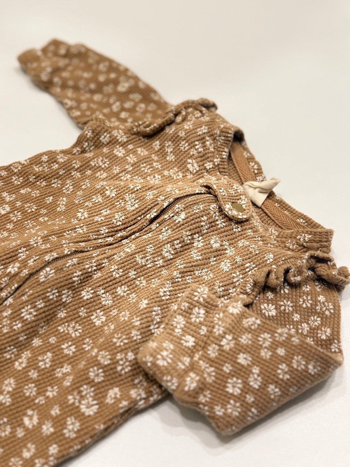 Gap Floral Zip Footed Sleeper 0-3M