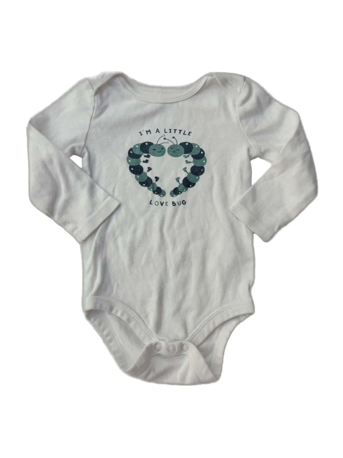 Joe Fresh Love Bug Long Sleeve Onesie 12-18m