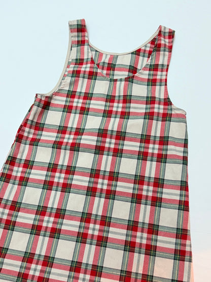 H&M Plaid Jumper Dress Size 7-8Y