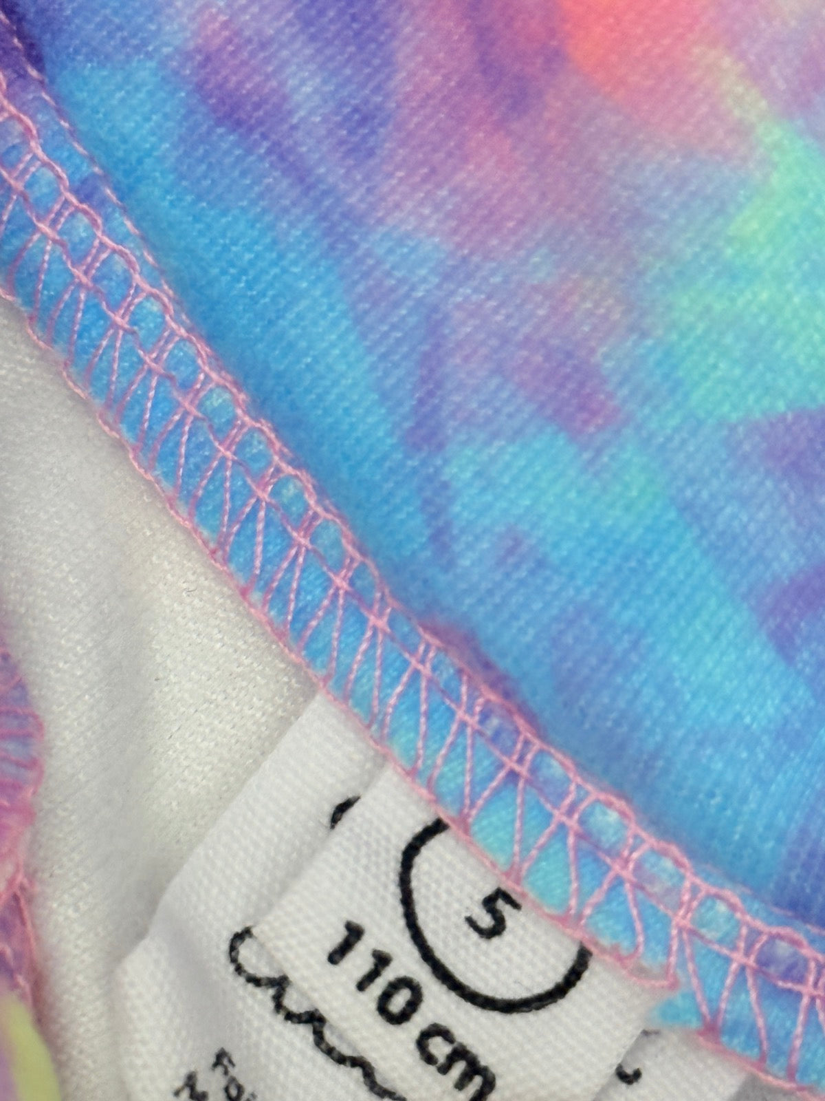 Deux par Deux Tie-Dye Quarter-Zip Baselayer Size 5