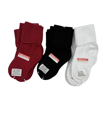 New 12 Pack Baby Socks 3-Color Set Age 1-2