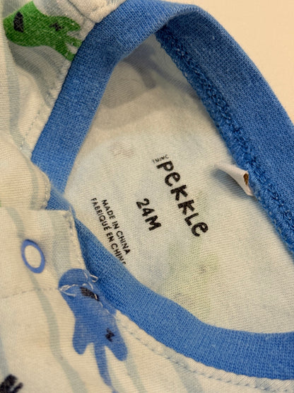 Pekle Guitar Print Footed Sleeper 24M