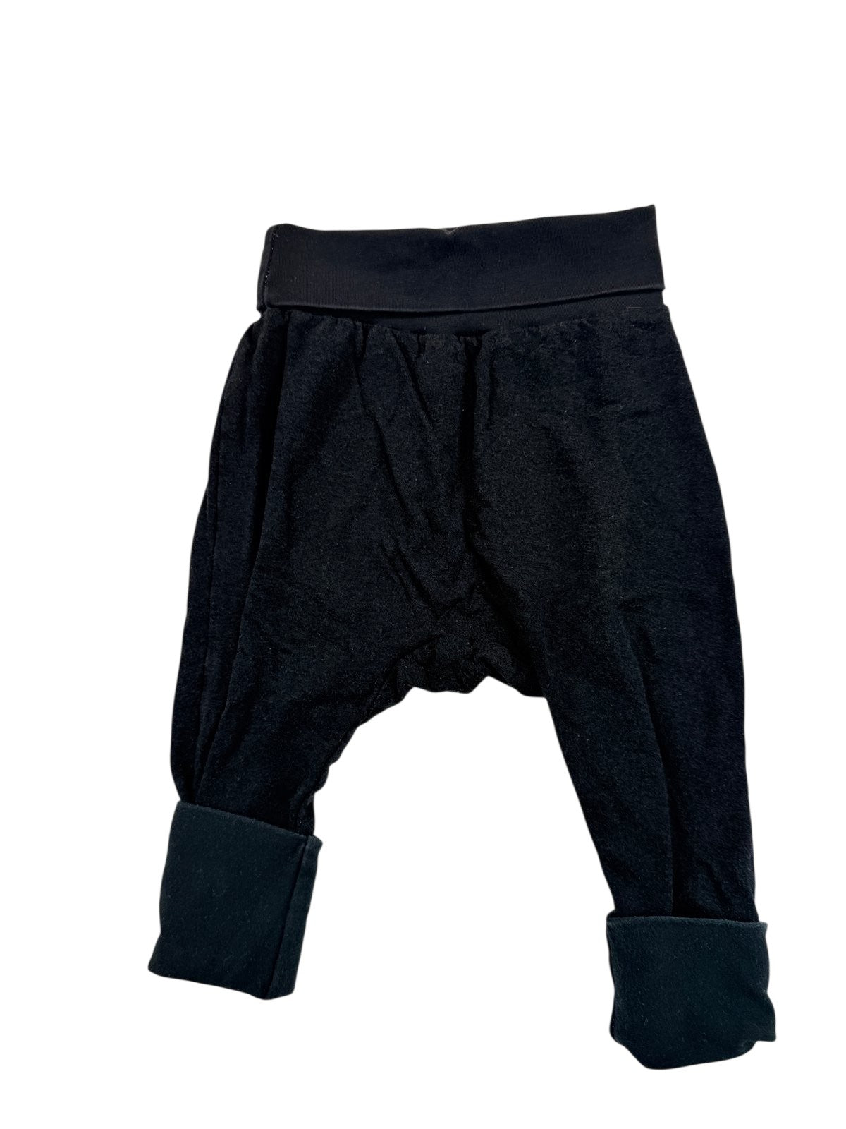 Black Grow-With-Me Harem Pants