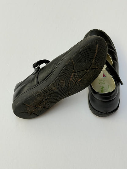 Mary Jane Black Leather School Shoes Size 30