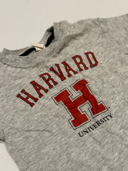 H&M Harvard University Gray T-Shirt 6-9M