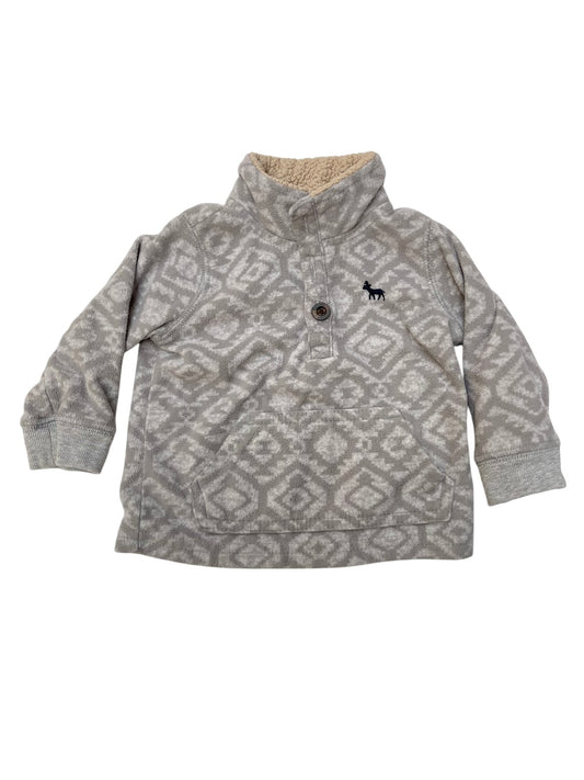 Carter's Gray Fleece Pullover Sweatshirt 9M
