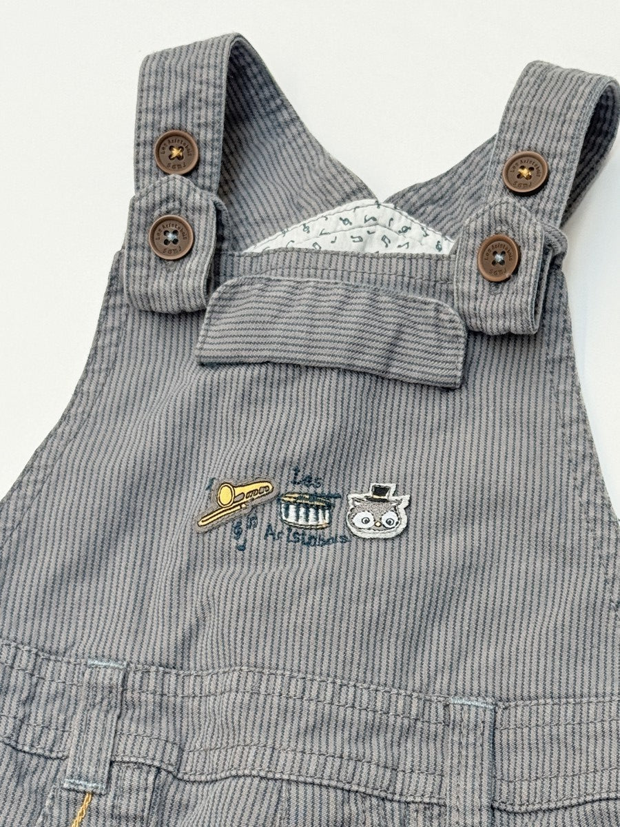 Sergent Major Striped Overalls 9-12M