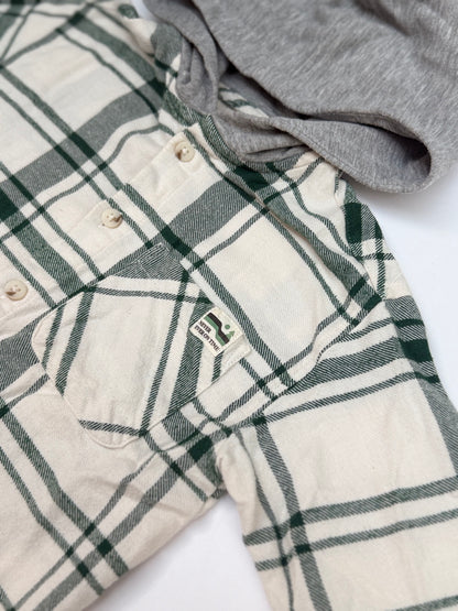 Zara Plaid Hooded Flannel Shirt 2-3Y