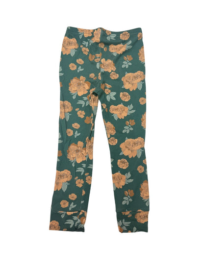Little & Lively Floral Green Leggings 3T
