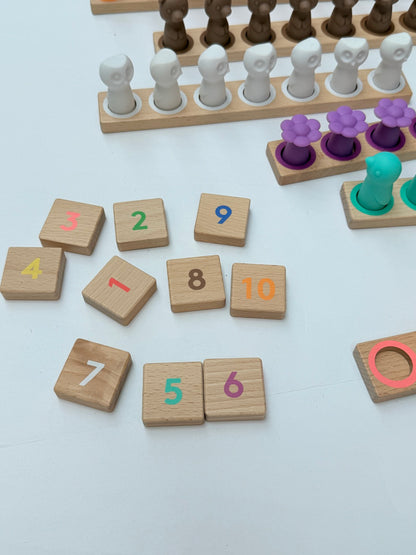 Lovevery Montessori Animal Match Counting Game