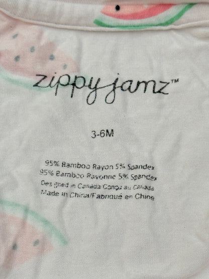 ZippyJamz Watermelon Footed Sleeper 3-6M
