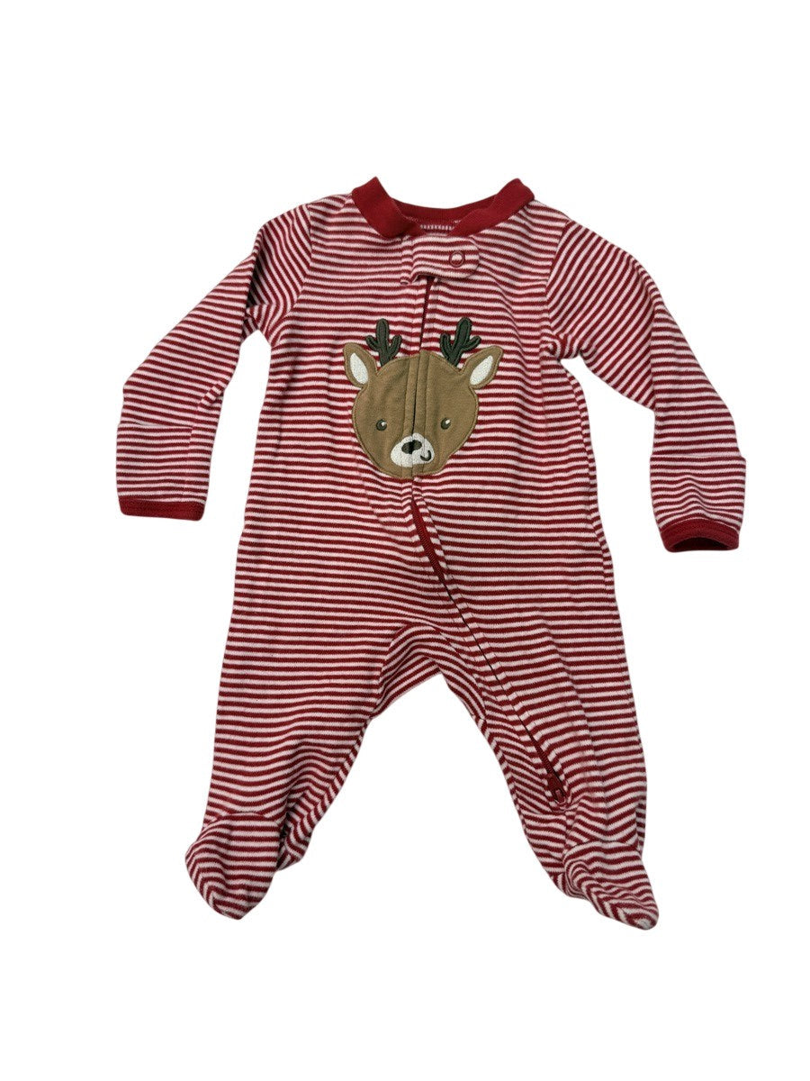 Carter's Reindeer Striped Sleeper Newborn