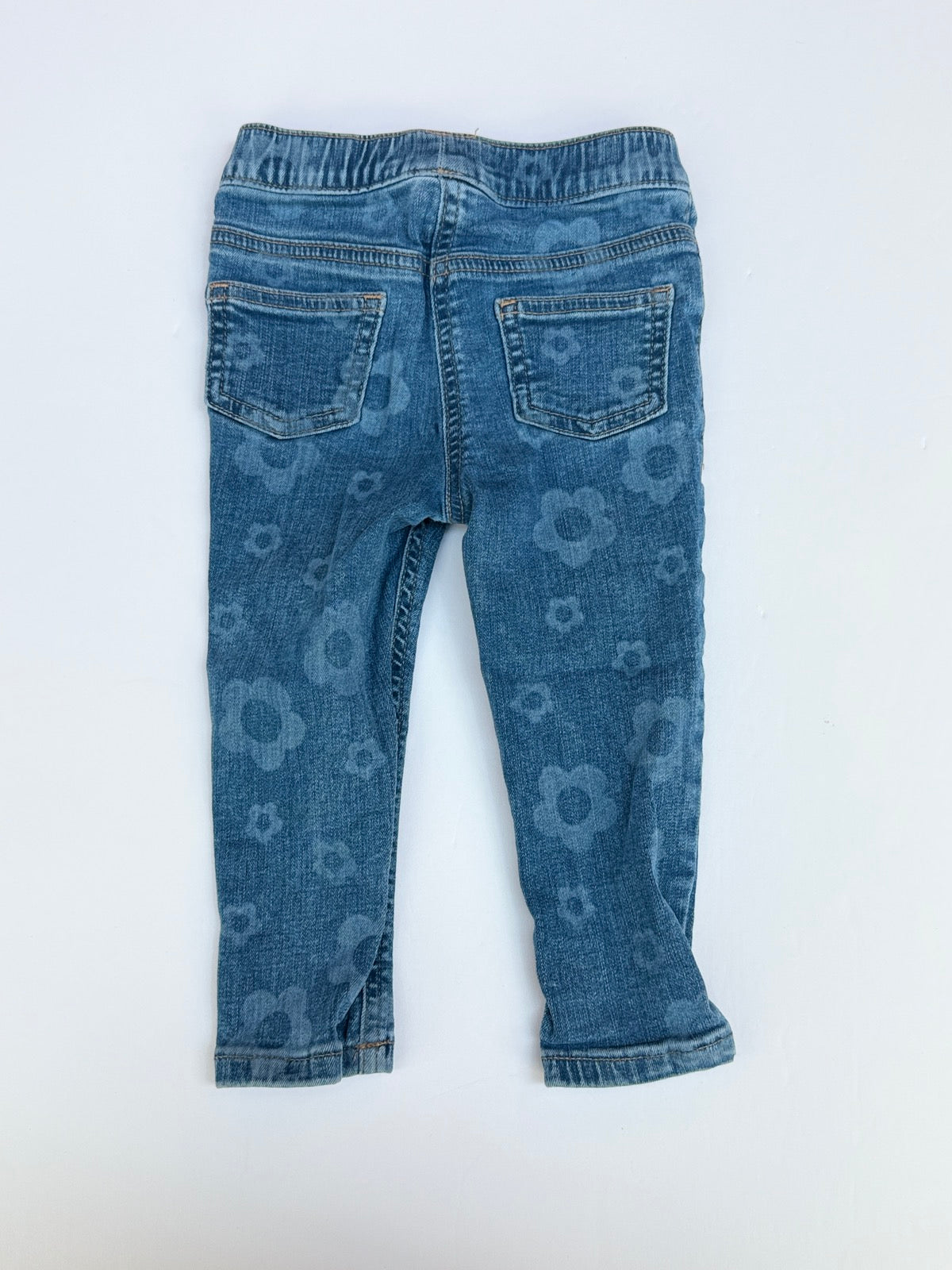 Next Floral Denim Jeggings 1.5-2y