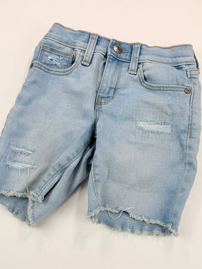 Old Navy Light Wash Distressed Denim Shorts 4T