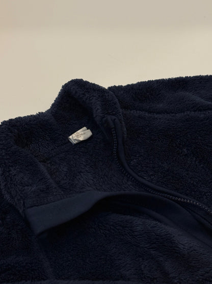 H&M Navy Fuzzy Fleece Zip Jacket 12-18M