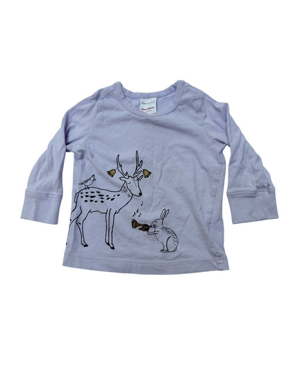 Hanna Andersson Deer Rabbit T-Shirt 12-18M