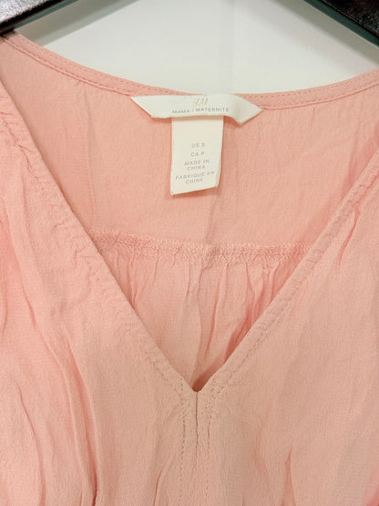 Robe de grossesse H&M Mama sans manches rose Taille S