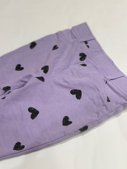 Joe Fresh Purple Heart Print Jeggings 18-24m