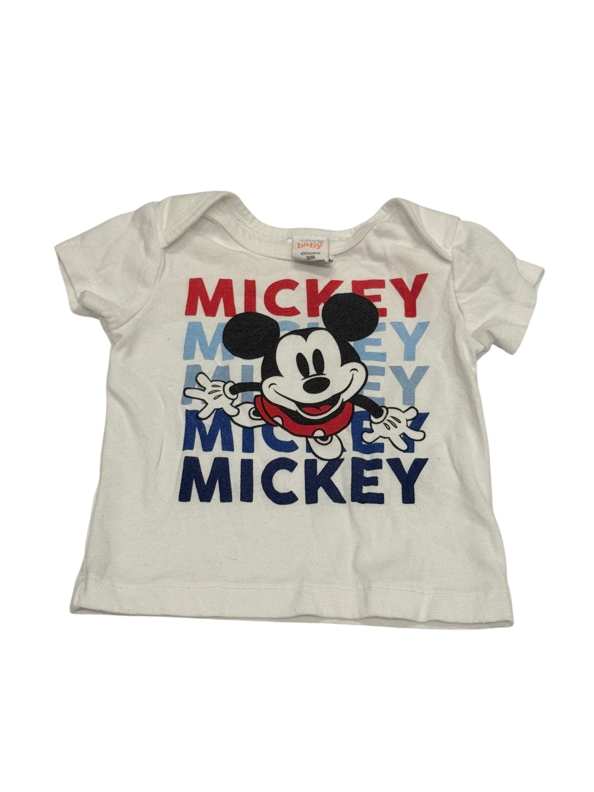 Disney Baby Mickey Mouse White T-Shirt 3M