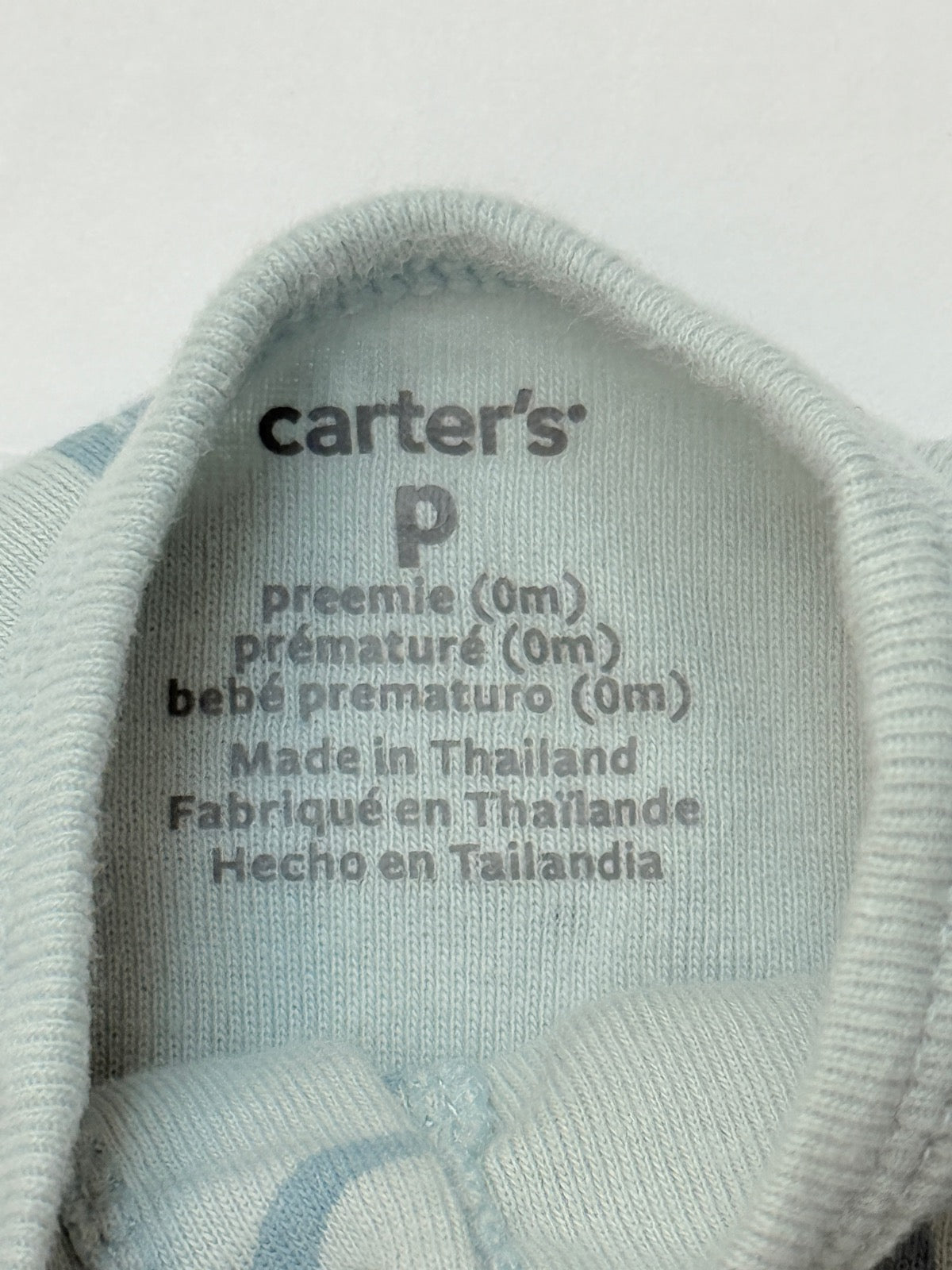 Carter's Dog Print Sleeper Preemie 0M
