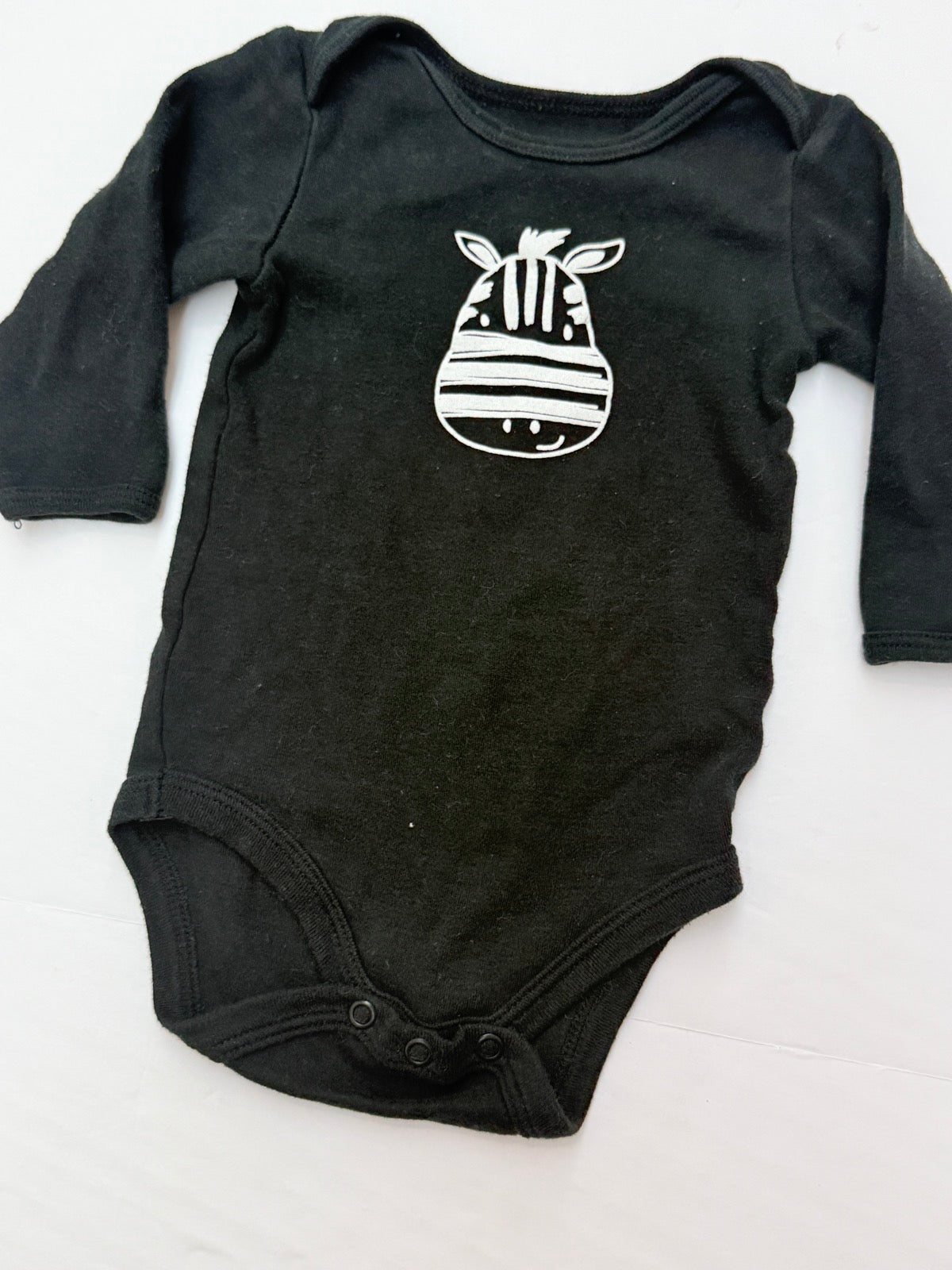 Koala Baby Zebra Long Sleeve Bodysuit 3-6M